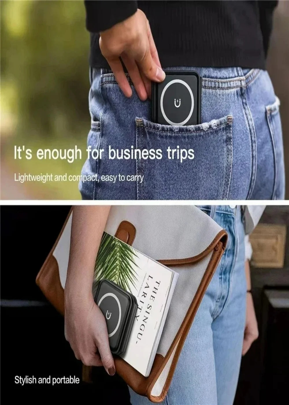 3-in-1 Magnetic Fast Wireless Charger - Foldable Charging Dock for iPhone, AirPods & Apple Watch